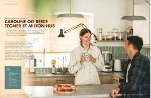 Milton Huse Ét hjem magasin Nybyggerne Caroline og Reece 1