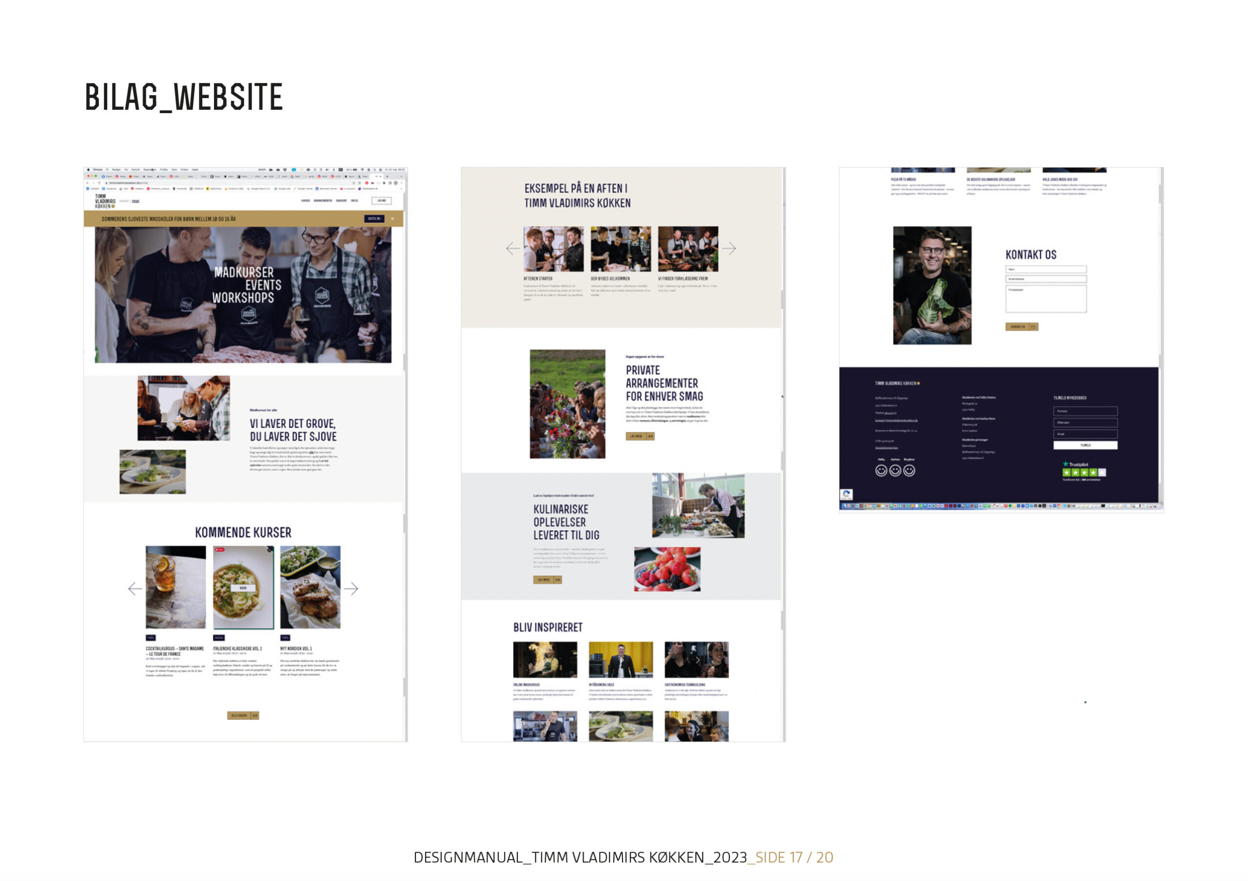 Timm Vladimirs Køkken website