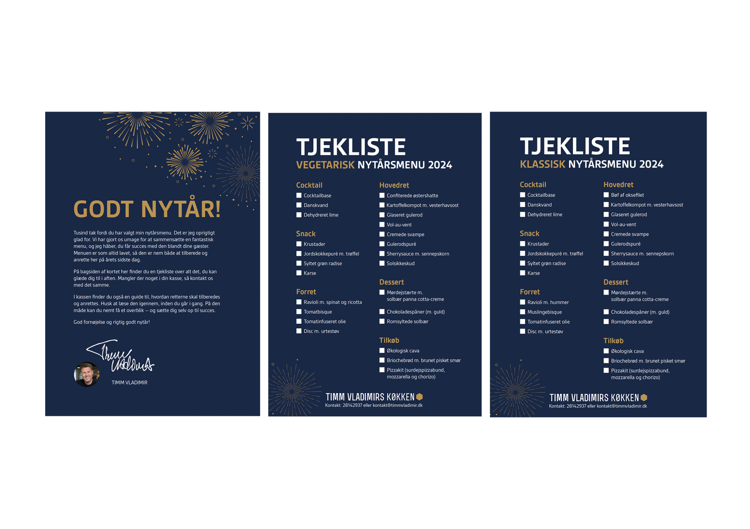 Tjeliste nytårsmenu Timm Vladimirs Køkken